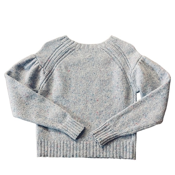 REBECCA TAYLOR LA VIE GORGEOUS LIGHT BLUE SPECKLED PULLOVER SWEATER SIZE XS - Picture 3 of 9